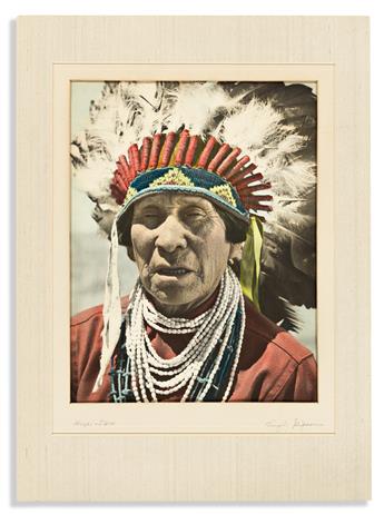 (AMERICAN INDIANS--PHOTOGRAPHS.) Group of 5 early 20th-century photographs.
